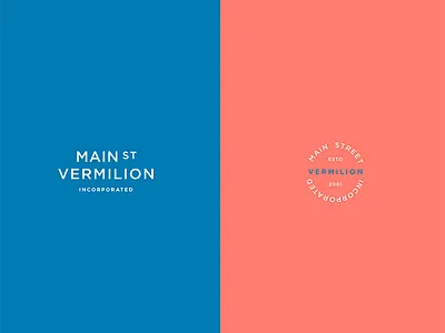 Main Street art direction design identity logo main street type