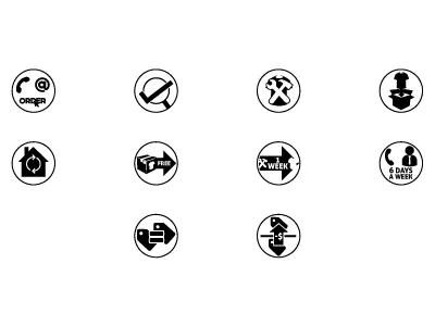 Retailer Icons direction icon iconography icons retail shopping web