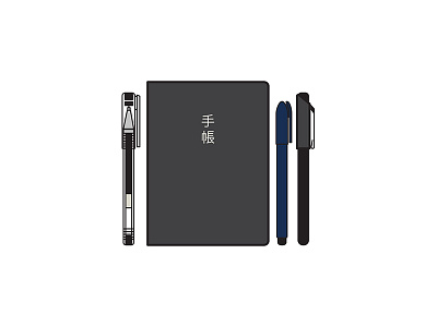 Back to the drawing board desktop illustration notebook pen stationery