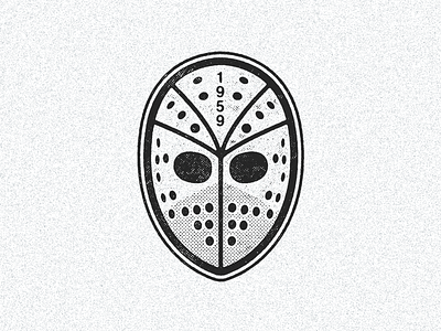 November 1, 1959 daily history goalie goalie mask hockey icon illustration jason mask nhl