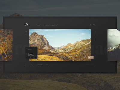 Laterna - Dark version dark design gallery portfolio simple simply site web