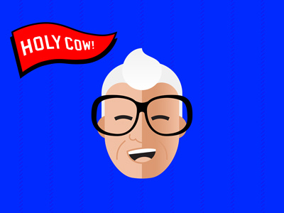 HOLY COW! baseball chicago cow cubs harry caray holy illustration rally