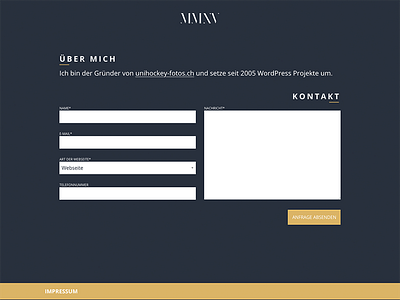 Contact Form css cv html portfolio sass wordpress