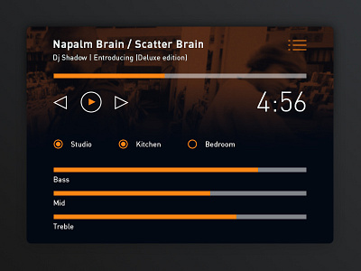 Home media player control control interface player ui