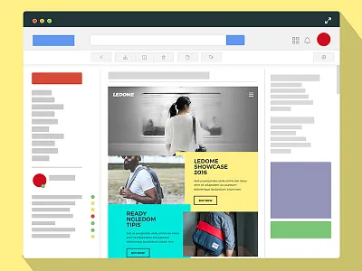 newsletter concept email flat mail minimal newsletter sharp