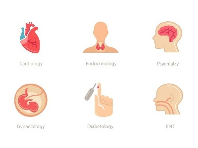 Health Icons - Human Body / organs cardiology diabetes ent gynecology health healthcare heart humanbody icons illustration organs vector