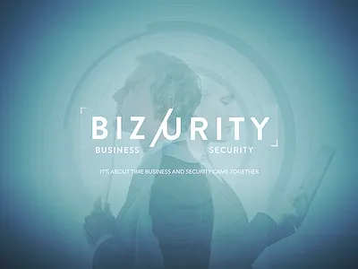 Security Concept Board blue circle concept design logo