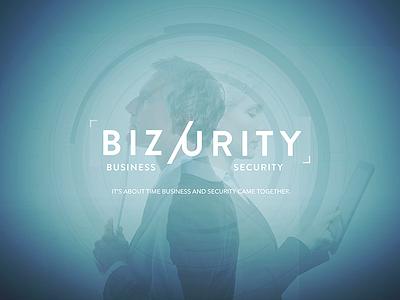 Security Concept Board blue circle concept design logo