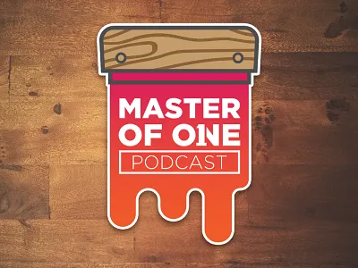 Silkscreen Stickers master of one mof1 podcast silkscreen stickers