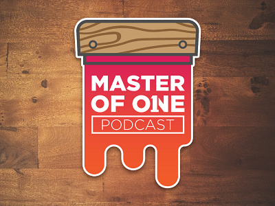 Silkscreen Stickers master of one mof1 podcast silkscreen stickers