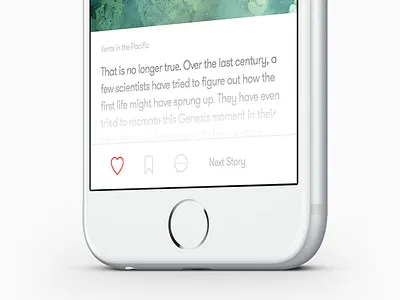Story Bottom Tab blog comment design ios journal like minimalism read story tag ui ux