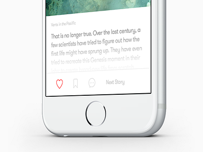 Story Bottom Tab blog comment design ios journal like minimalism read story tag ui ux