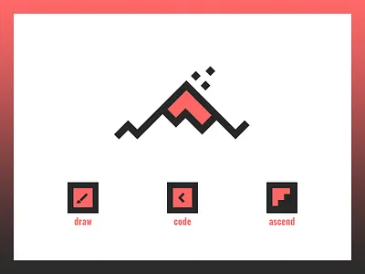 W.W. logo explorations angular concept icon logo mountain pixel sign symbol