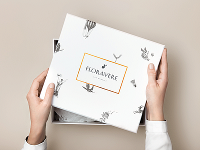 Floravere Branding branding bridal corporate design corporate identity dress fashion logo luxury packaging print studio marie zieger wedding