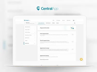 CentralApp - Product Pages app form local online platform presence providers restaurant signup