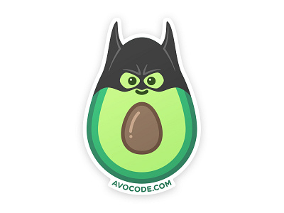 Avocode Sticker avocode batman halloween hero mascot sticker superhero