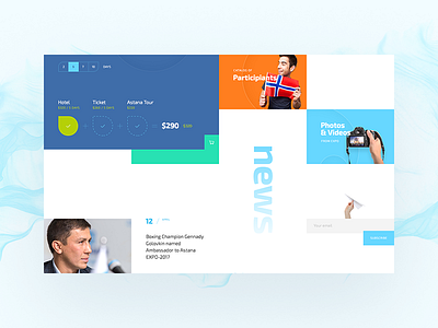 Astana Expo 2017 2017 astana energy expo flat future layout minimal ui web