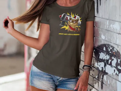 Cute Cartoon Racoon With Guns T-Shirt cartoon cute funny guardians guns racoon shirt shirts tee