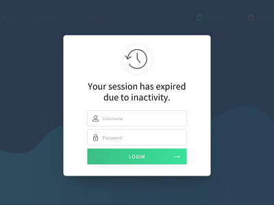 Session Expired Login-Screen analytics app chart dashboard data form login login screen overlay popup ui