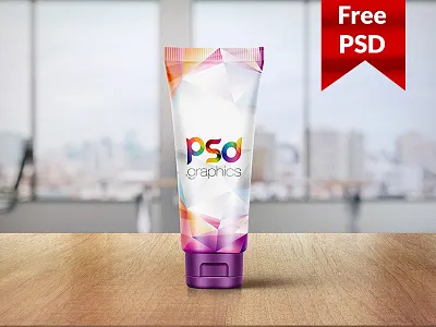 Cosmetic Tube Branding Mockup Free PSD beauty brand branding cosmetic cream download free psd freebie freepsd mockup mockup psd psd