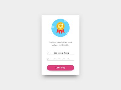 Hello, Dribbble! dribbble hello invite login ui