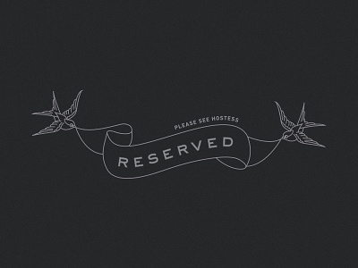 Seat's Taken branding hospitality identity menu reserve restaurant tattoo