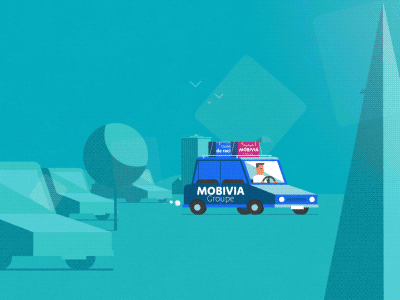 Car Mobivia animation car lasserre laurent motion design