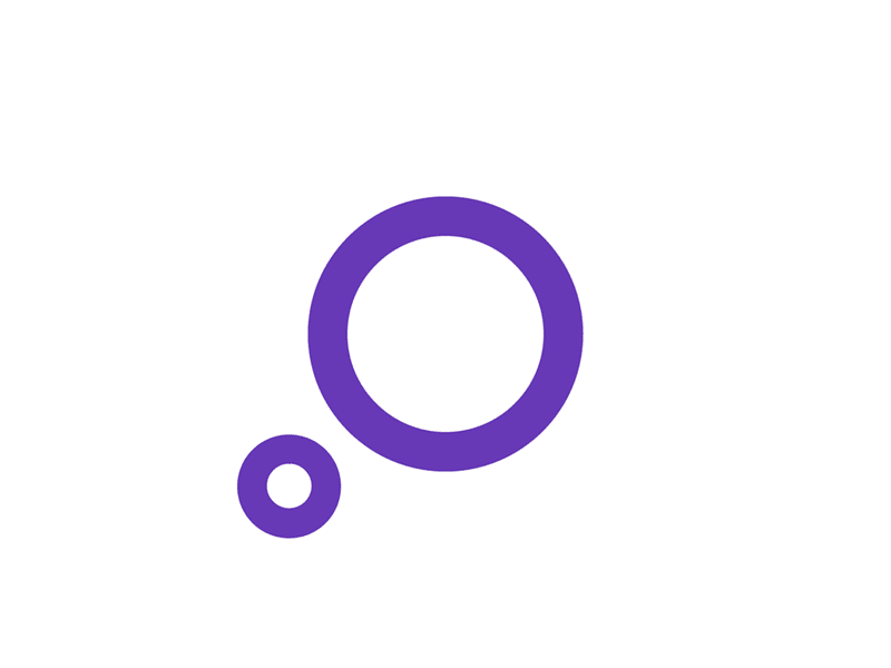 Animated Bubbles big think bubbles gif logo purple think bubble