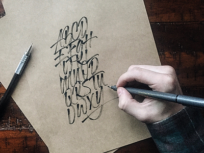 Lettering Warmup brushtype calligraphy handlettering handmade handmadetype lettering logotype maker process sketch texture tombow