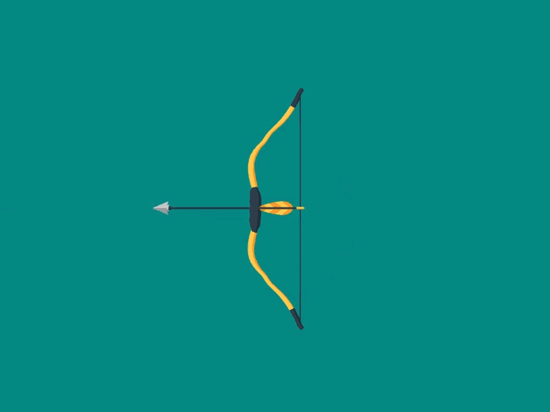 Bow & Arrow Animation animated animation gif greensock gsap svg