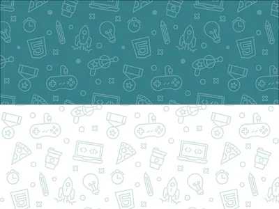 Geekathon Pattern design hackathon iconography icons pattern seamless