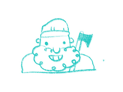 Lumberjack Man axe digital illustration lumberjack man sketch smile