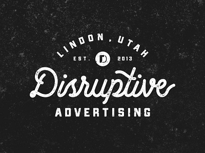 Disruptive Brand Design advertising clothing design lettering logo design typography