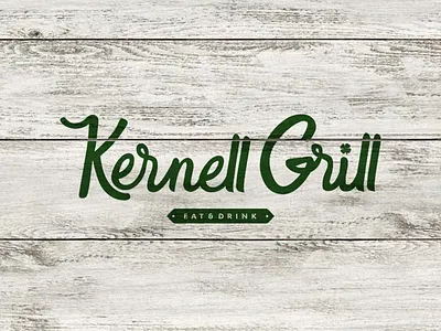 Kernell Grill PUB logo cafe drink eat england food friendship green grill liverpool logo pub