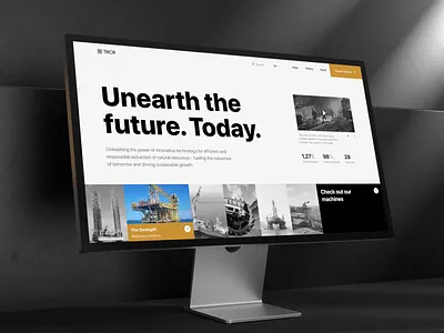 Website & Brand Identity Design for Mining Company corporate corporate website digging factory geology gold manufacturing mine miner mineral mining mining company mining industry stone company transportation truck ui ux web web design