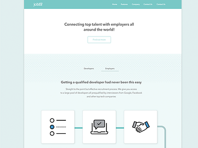Jobbr UI analogous jobbr modern ui