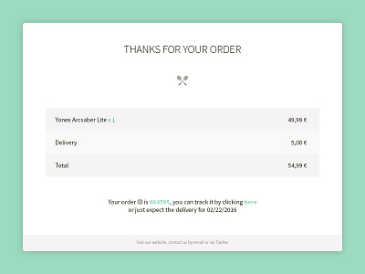 Daily UI 017 - Email Receipt 017 daily daily ui email email receipt receipt ui