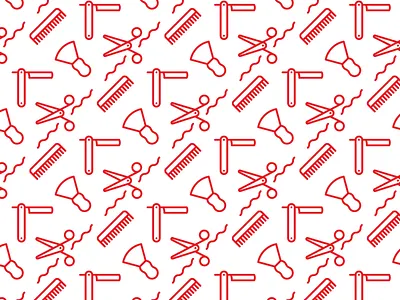 Icon Pattern barber icon iconography pattern