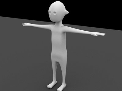 3D Alien Character Modeling 3d maya