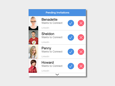 Daily UI Day 078 | Pending Invitation daily ui daily ui day 078 pending invitation the big bang theory ui uiux