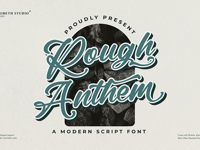 Rough Anthem - Modern Script Font