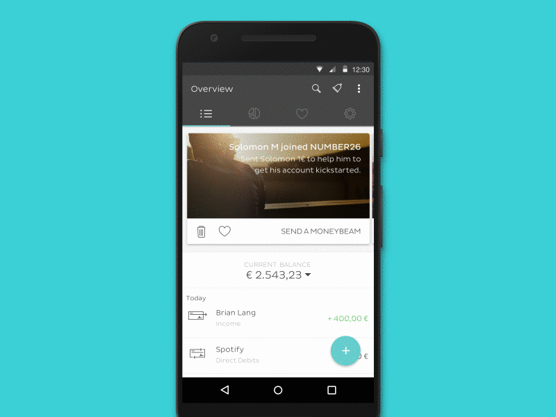 N26 Android Redesign android banking cards list material desing mobile redesign ui