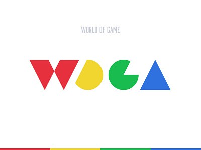 Woga game logo logotype world of game