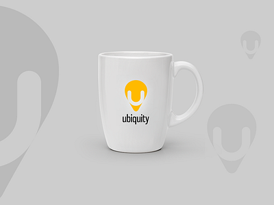 Ubiquity Logo Design branding everywhere export fahaddesign fd location logo yellow