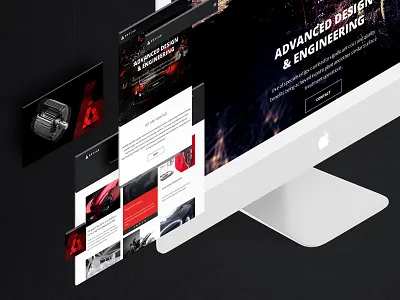 Anycad responsive website design concept 3d archicad auto autocad cad engine mobile motor responsive tablet webdesign website