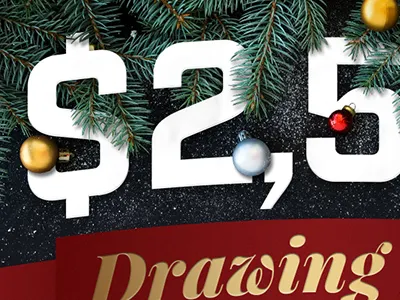 Christmas Invite 3d banner christmas evergreen gold ornament ribbon snow tree typography