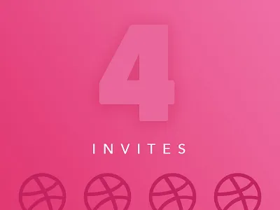 Dribbble Invites x4 4 draft drafting drafts giveaway invitation dribbble invite invites player prospect prospects x4