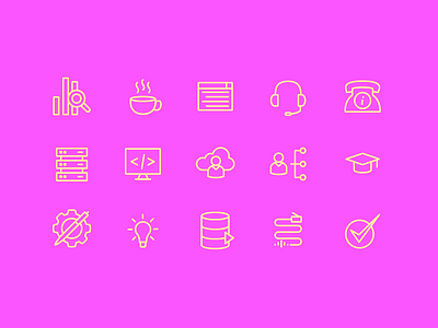 IT Icons 2.3 computer data developer engineer icons illustration information logo network technology