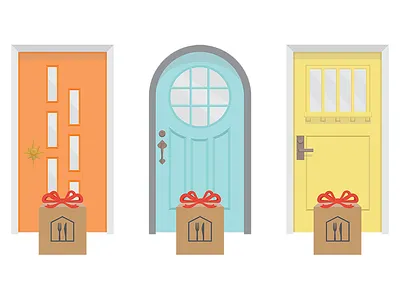 Special Delivery Illustration cartoon delivery flat illustration package packaging pastel retro subscription vintage