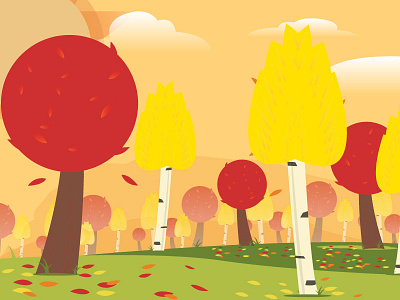 It's Fall leaves trees